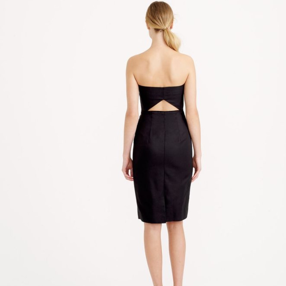 J.Crew Rory Black Strapless Dress - Picture 2 of 4